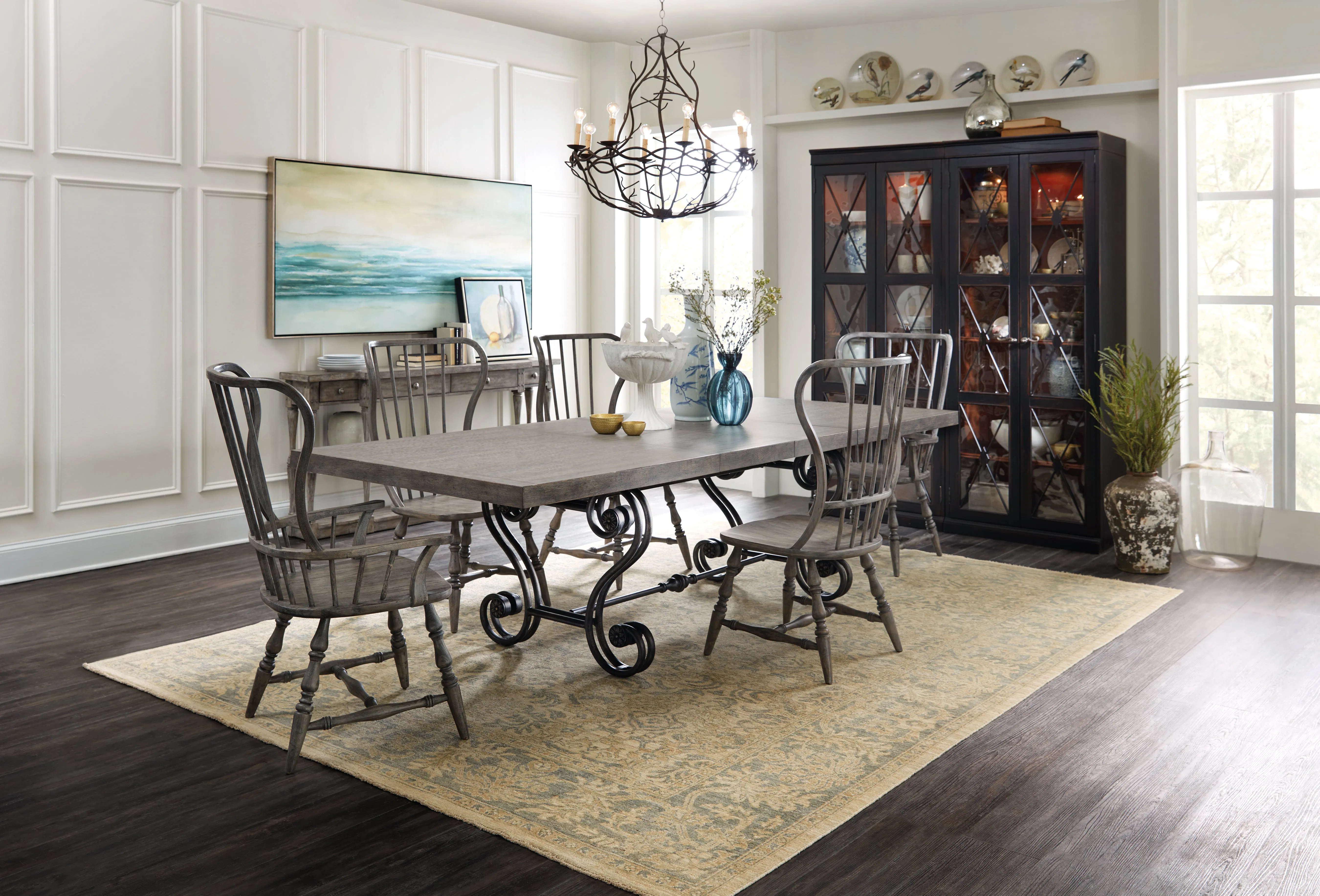 Sanctuary Two-Door Thin Display Cabinet - Ebony 5 Sanctuary Two-Door Thin Display Cabinet - Ebony
