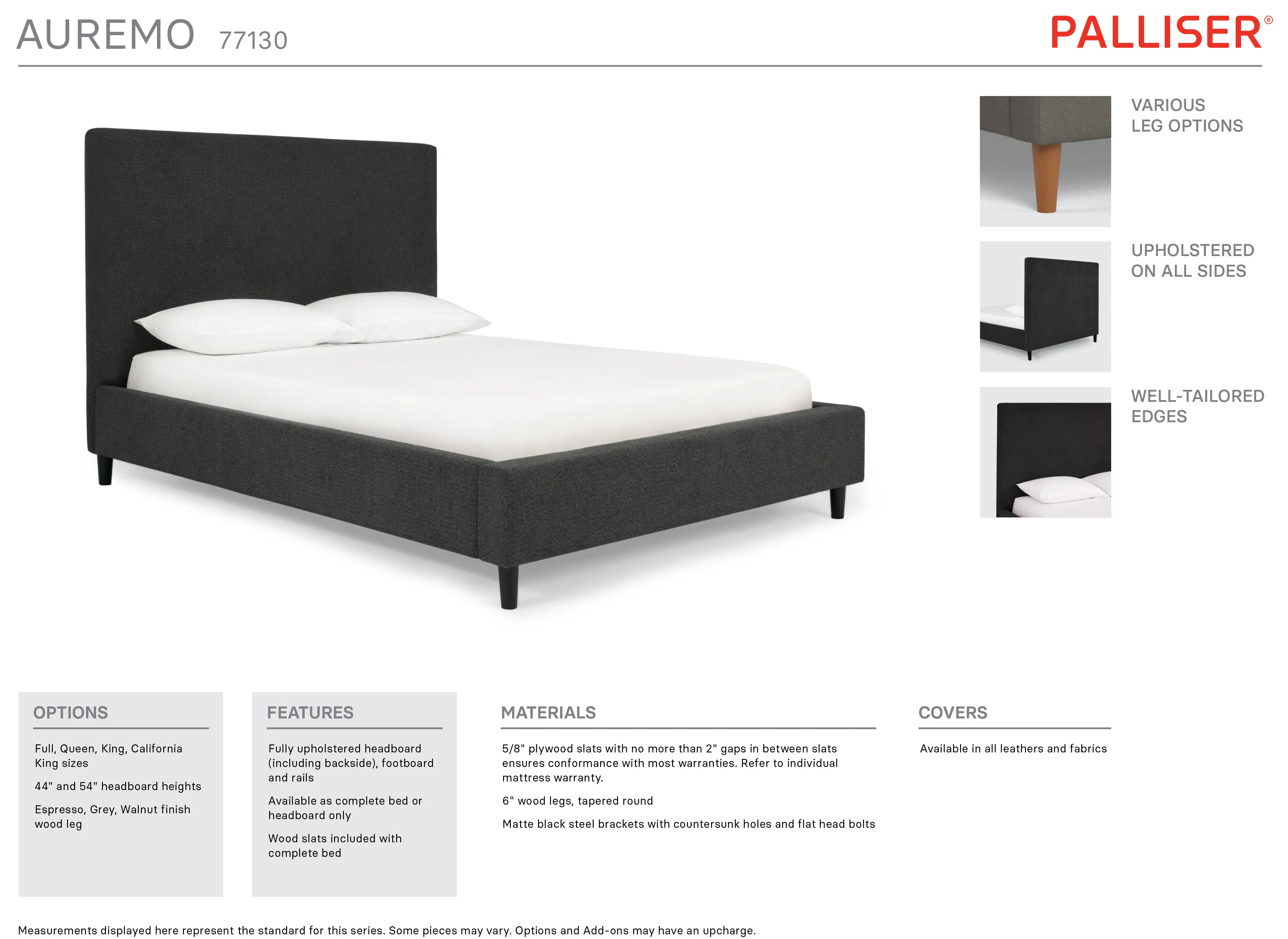 Auremo 44" or 54" Headboard (full - queen - king) +175 colors 7 Auremo 44" or 54" Headboard (full - queen - king) +175 colors
