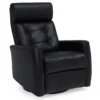 Baltic II Black Leather Swivel Glider Power w/Power Headrest (In Stock)