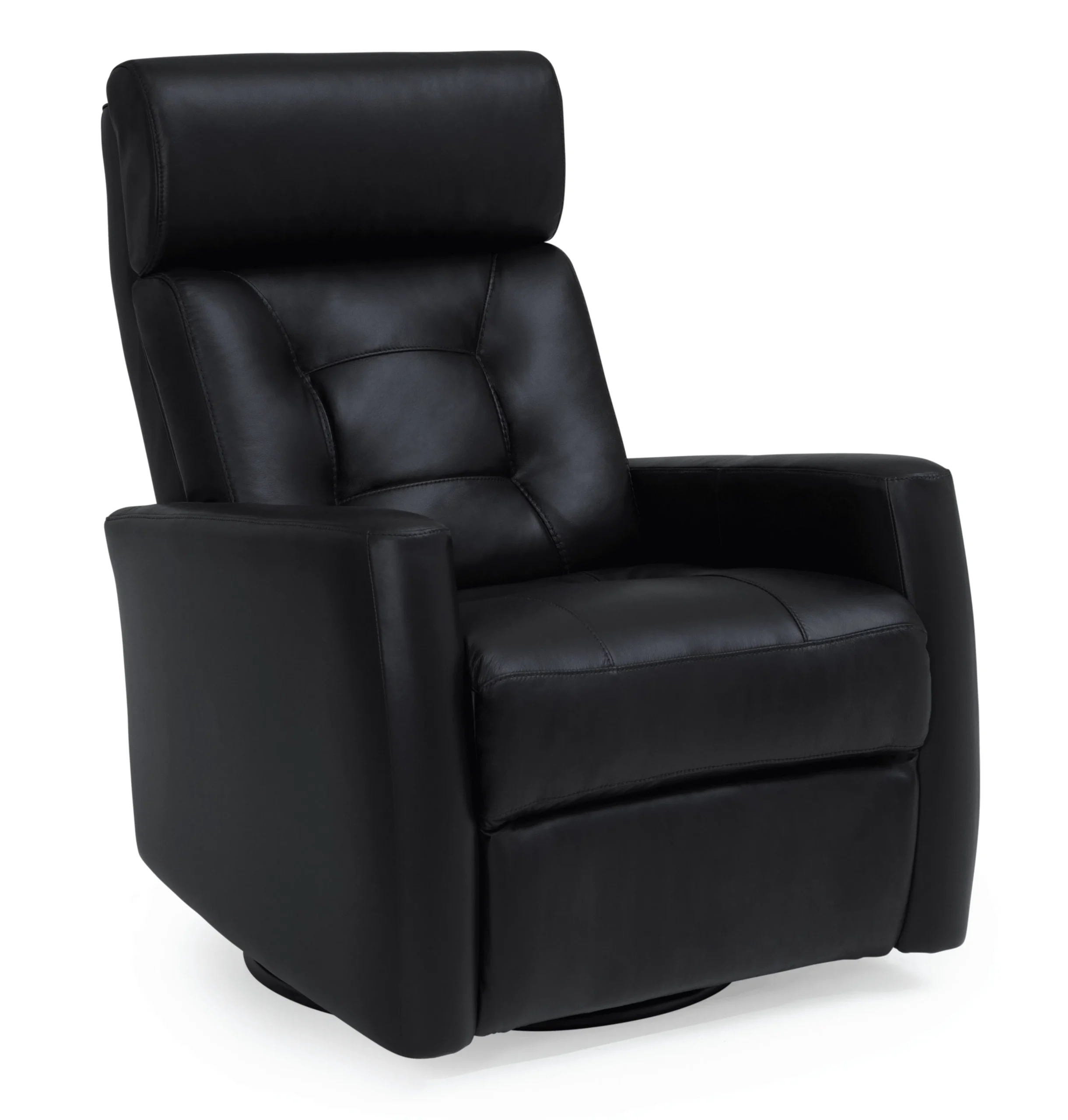 Baltic II Black Leather Swivel Glider Power w/Power Headrest (In Stock) 1 Baltic II Black Leather Swivel Glider Power w/Power Headrest (In Stock)