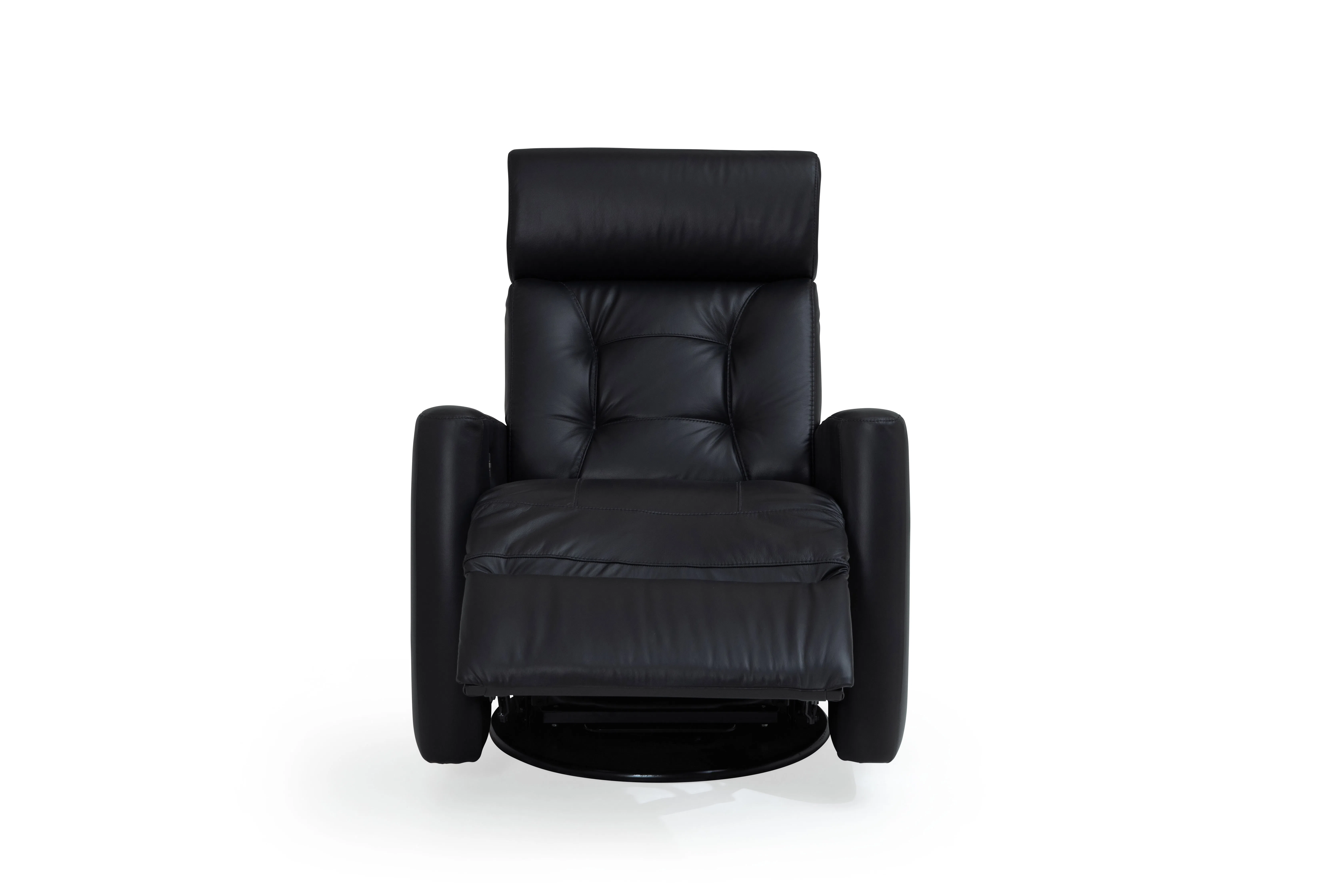 Baltic II Black Leather Swivel Glider Power w/Power Headrest (In Stock) 10 Baltic II Black Leather Swivel Glider Power w/Power Headrest (In Stock)