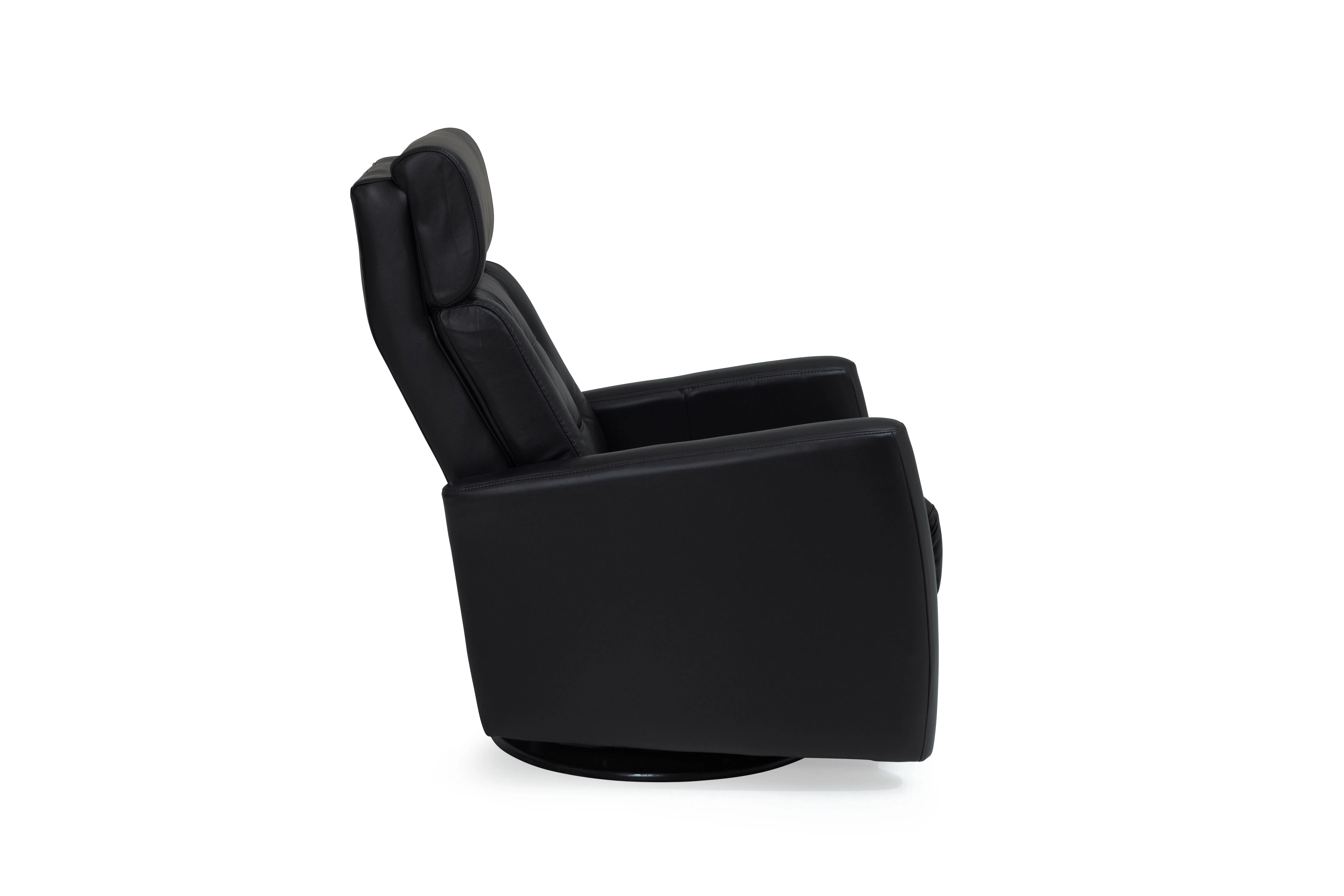 Baltic II Black Leather Swivel Glider Power w/Power Headrest (In Stock) 11 Baltic II Black Leather Swivel Glider Power w/Power Headrest (In Stock)