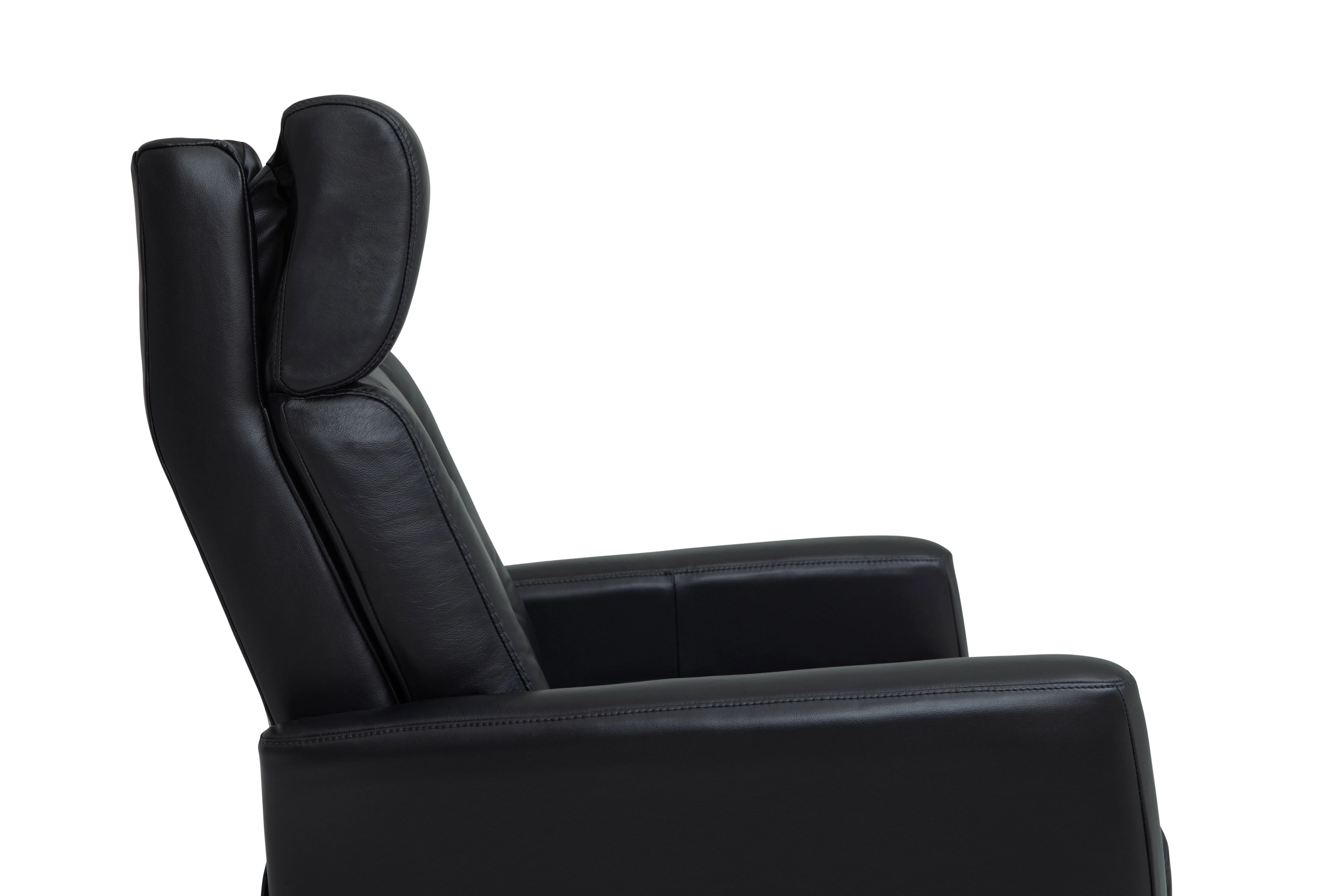 Baltic II Black Leather Swivel Glider Power w/Power Headrest (In Stock) 18 Baltic II Black Leather Swivel Glider Power w/Power Headrest (In Stock)