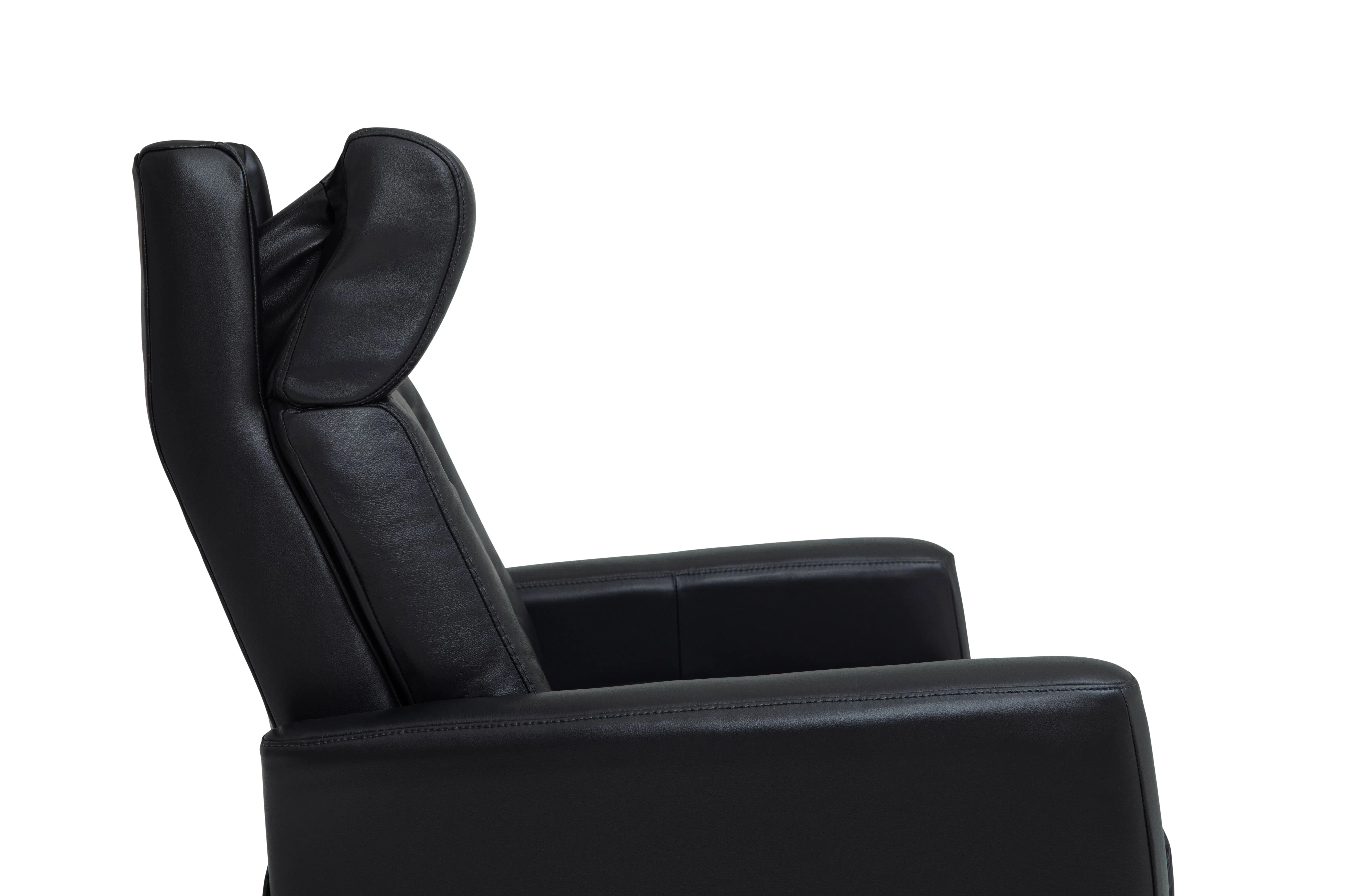Baltic II Black Leather Swivel Glider Power w/Power Headrest (In Stock) 19 Baltic II Black Leather Swivel Glider Power w/Power Headrest (In Stock)
