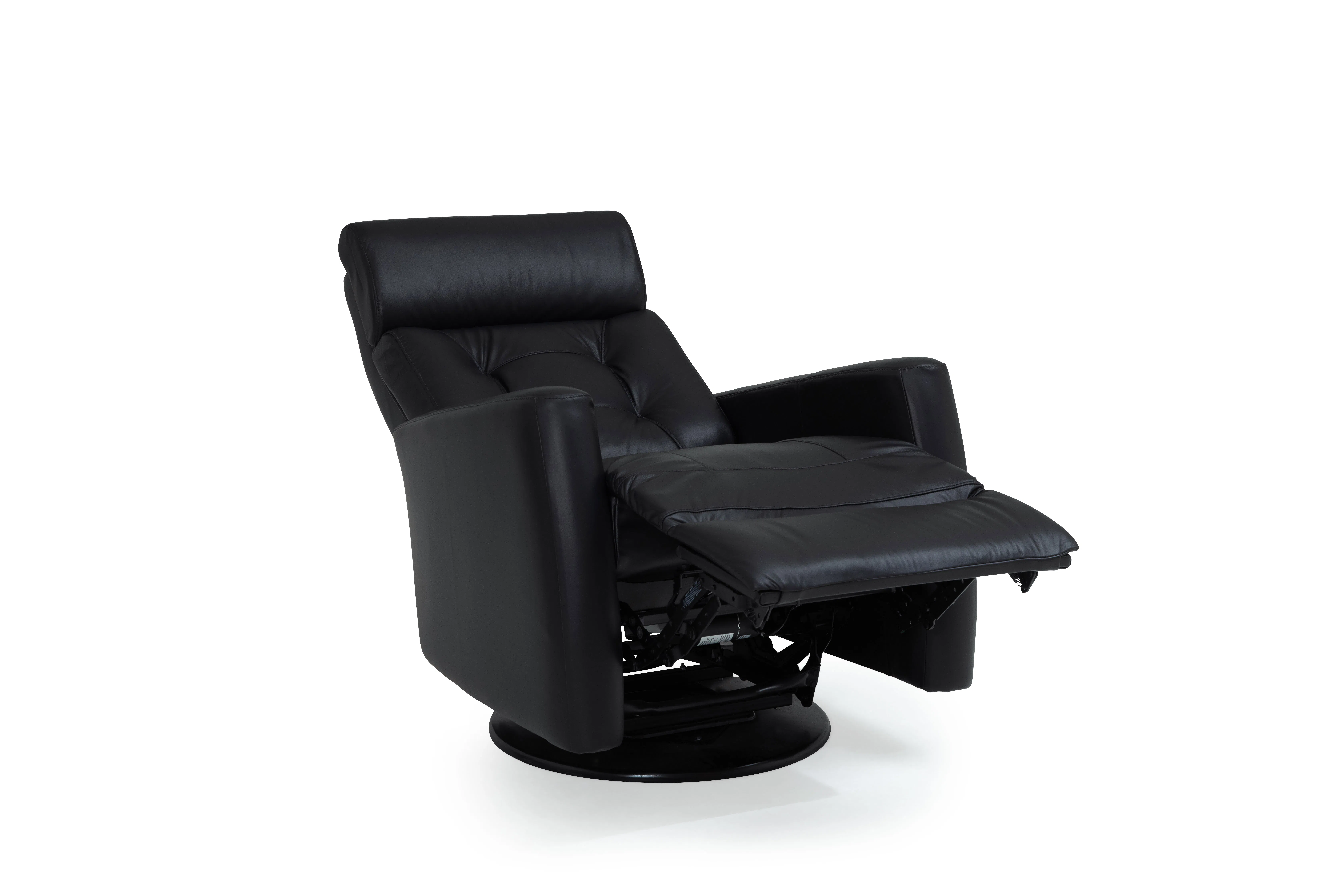 Baltic II Black Leather Swivel Glider Power w/Power Headrest (In Stock) 5 Baltic II Black Leather Swivel Glider Power w/Power Headrest (In Stock)