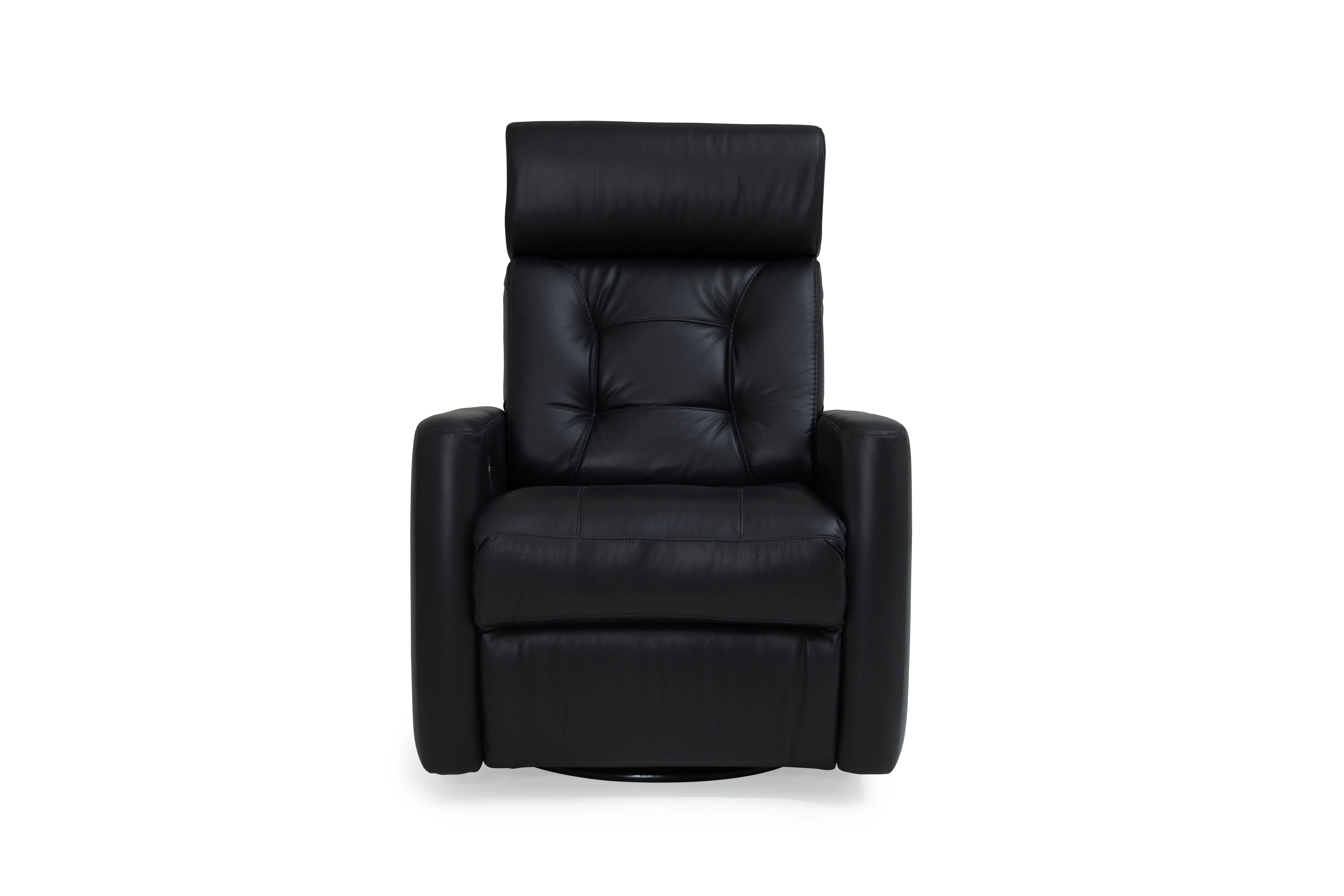 Baltic II Black Leather Swivel Glider Power w/Power Headrest (In Stock) 8 Baltic II Black Leather Swivel Glider Power w/Power Headrest (In Stock)