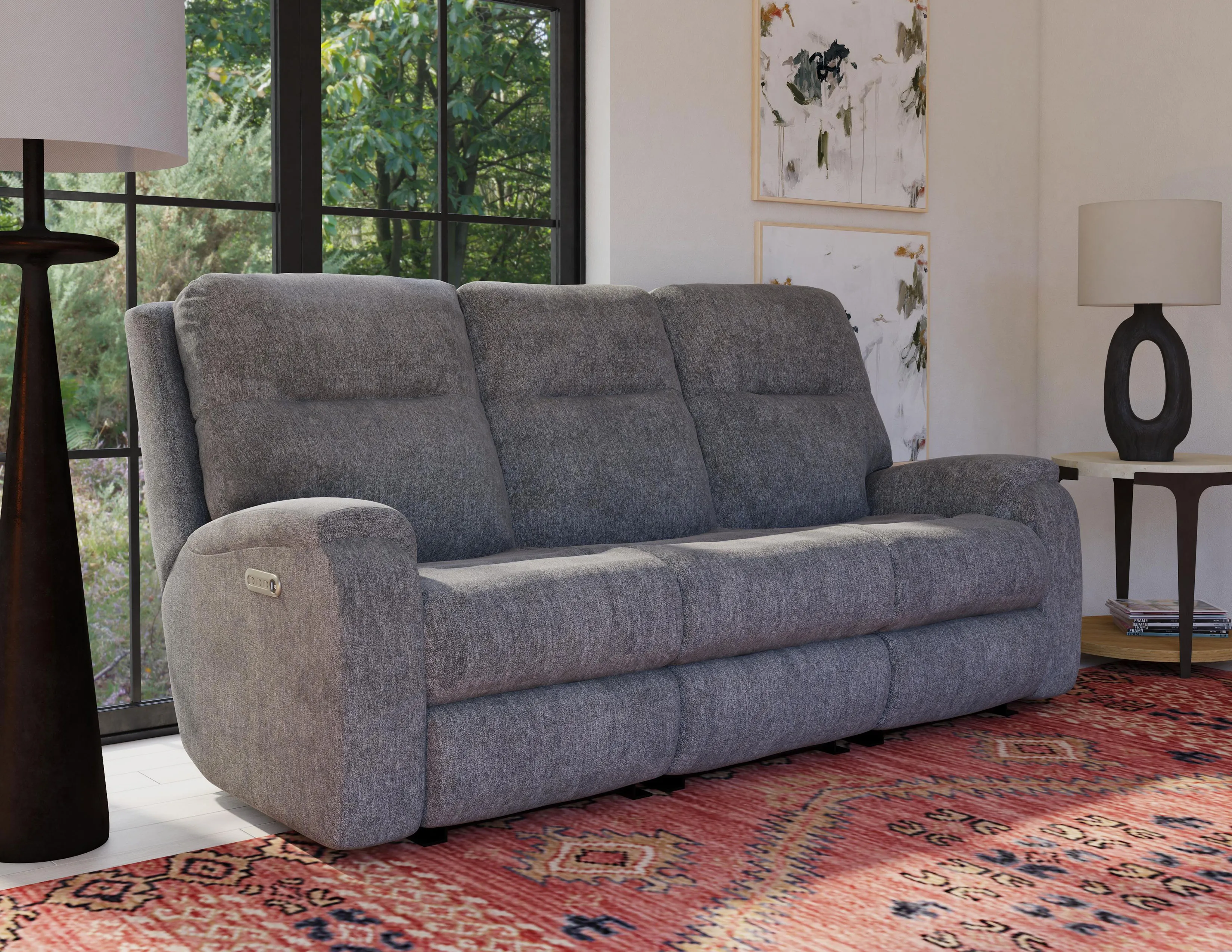 Penn 87" Power Reclining Sofa with Power Headrests and Lumbar (Color Choices) 3 Penn 87" Power Reclining Sofa with Power Headrests and Lumbar (Color Choices)
